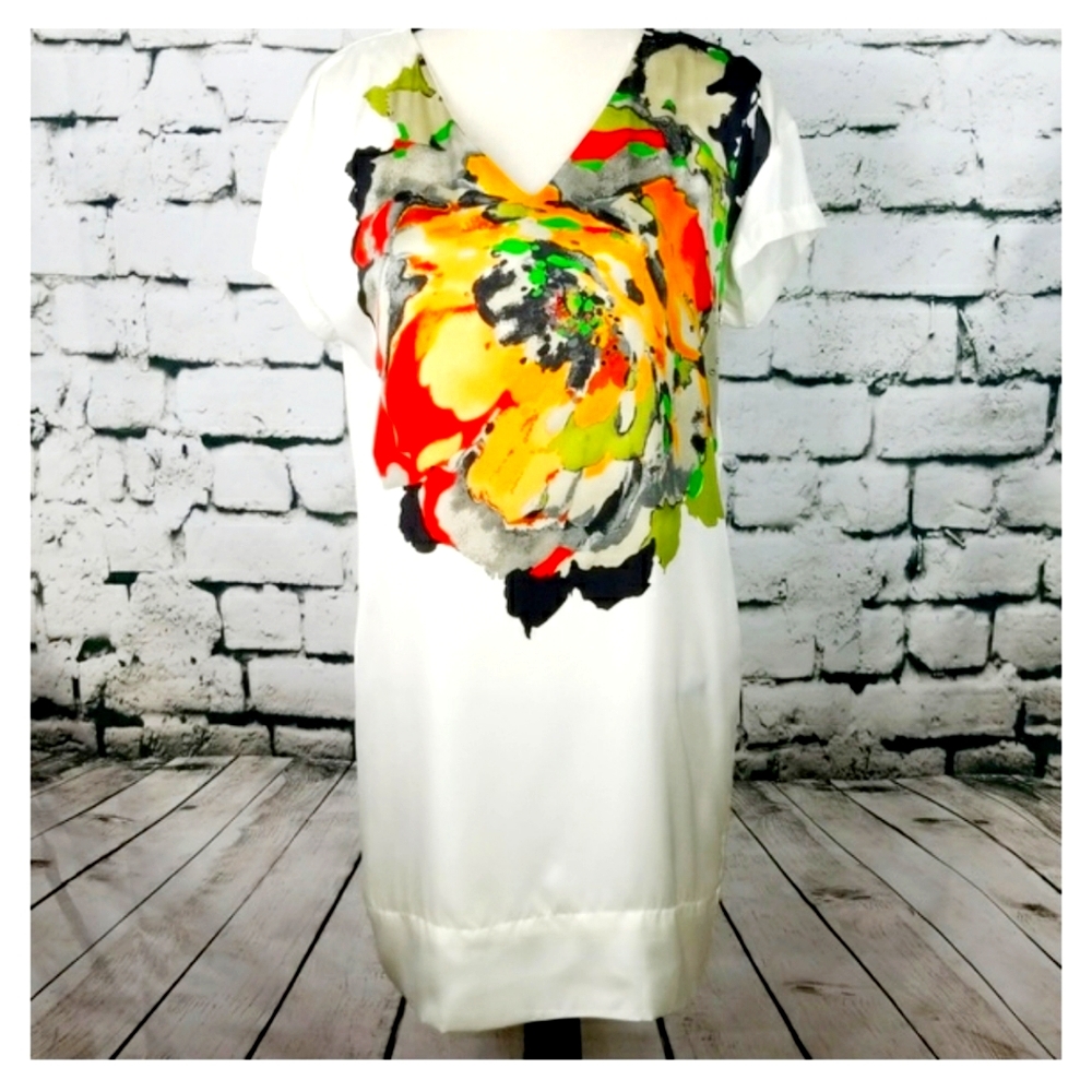 🌼 Kenneth Cole Floral Slip Dress Small